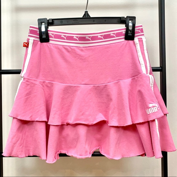 Puma Other - PUMA Girls Ruffle Pink Athletic Skirt